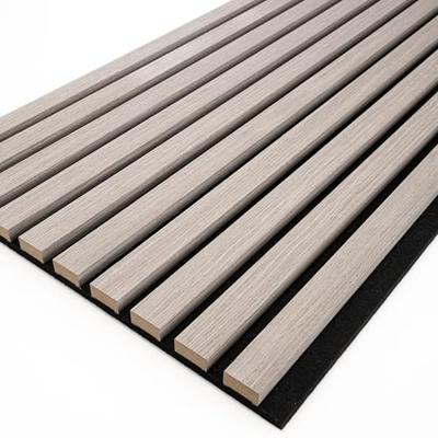 WallArt akupanelen 4 st akoestisch grijs eiken