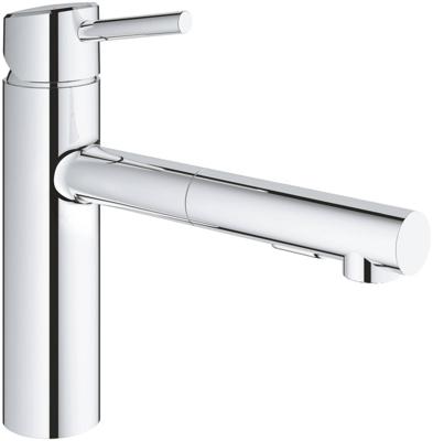Grohe Concetto keukenkraan met uittrekbare handdouche dualspray chroom Grohe Concetto keukenkraan met uittrekbare handdouche dualspray chroom