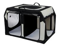 TRIXIE REISMAND VARIO DUBBEL ZWART / GRIJS 91X60X61/57 CM - thumbnail