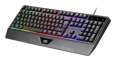 Toetsenbord en muis Mars Gaming MCP124PROES Zwart Multicolour Qwerty Spaans (4 Stuks)