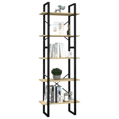 Boekenkast met 5 schappen 60x30x175 cm massief grenenhout
