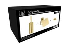 Best Design Toiletset One Pack Nancy Geborsteld Goud - thumbnail