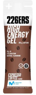 226ers high energy 80mg caffeine espresso coffee gel 76g