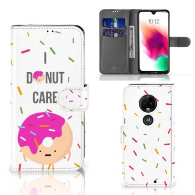 Motorola Moto G7 | G7 Plus | Book Cover | Donut Roze Motorola Moto G7 | G7 Plus | Book Cover | Donut Roze