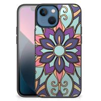Apple iPhone 13 mini Bloemen Hoesje Purple Flower - thumbnail