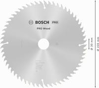 Bosch Accessories Optiline Wood 2608641192 Hardmetaal-cirkelzaagblad 235 x 30 x 2.8 mm Aantal tanden: 60 1 stuk(s) - thumbnail
