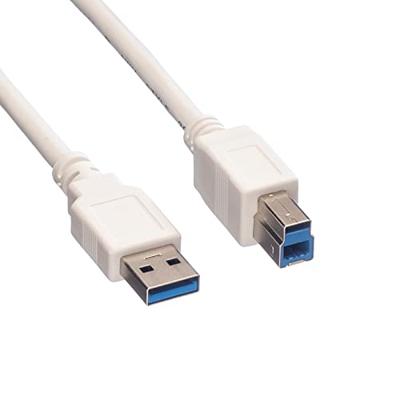 VALUE USB 3.2 Gen 1 kabel, type A-B, wit, 3 m VALUE USB 3.2 Gen 1 kabel, type A-B, wit, 3 m