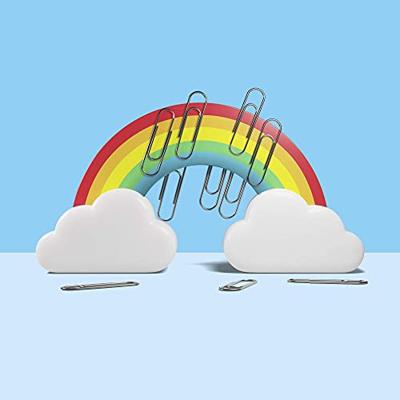 Mosterd Regenboog Paperclip Houder - thumbnail