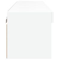 Tv-meubel met LED-verlichting 80x30x30 cm wit - thumbnail