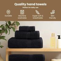 VidaXL Gastendoek solund 50 pcs zwart 50 x 100 cm 550 gsm - thumbnail