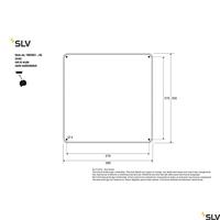 SLV PlafonnièreAinos Square met bewegingssensor - 1003452 - thumbnail