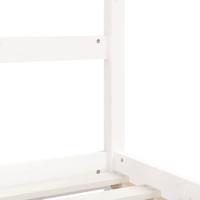 Kinderbedframe met lades 90x200 cm massief grenenhout wit - thumbnail