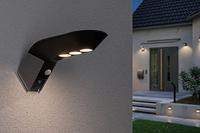 Paulmann 94250 Soley Wandlamp op zonne-energie met bewegingsmelder Energielabel: A (A - G) 1.22 W Warmwit Antraciet - thumbnail