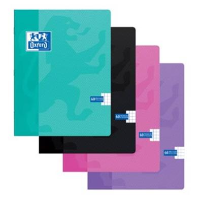 Oxford School schrift, ft A5, 120 bladzijden, geruit 5 mm, geassorteerde kleuren Oxford School schrift, ft A5, 120 bladzijden, geruit 5 mm, geassorteerde kleuren
