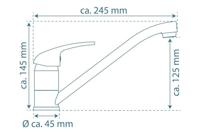 SCHÜTTE eenknopsmengkraan athos plus chroomkleurig - thumbnail