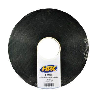 HPX Dubbelzijdige bevestigingstape | Zwart | 19mm x 50m - DM1950 | 1 stuk DM1950
