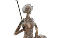 Decoratieve figuren Home ESPRIT Zilverkleurig Natuurlijk Hars 9 x 8 x 25 cm - thumbnail