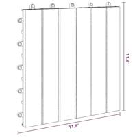 VidaXL Terrastegels 10 st 30x30 cm massief acaciahout greywash - thumbnail