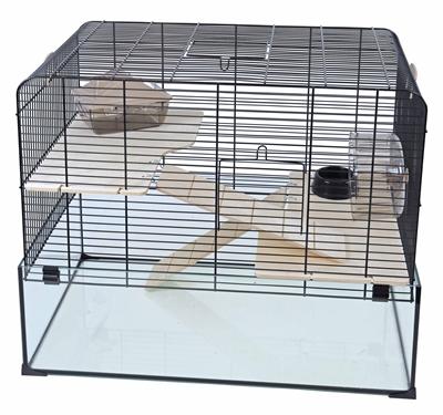 Interzoo hamsterkooi Vision 58 zwart Interzoo Gebr. de Boon - Gebr de boon