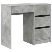 Bureau met lade Beton Grijs 90 x 37,5 x 75 cm Bewerkt hout - thumbnail