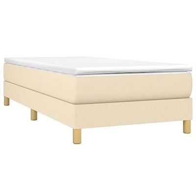 Boxspringframe stof crme 100x200 cm Boxspringframe stof crme 100x200 cm