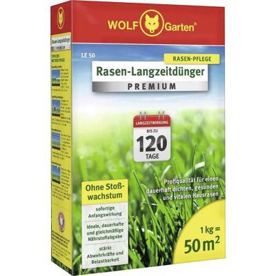 WOLF-Garten 3830010-MT Wolf tuin - grasmeststoffen op lange termijn Premium 120 dagen LE 50 1 stuk(s)