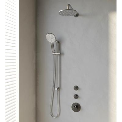 BRAUER Brushed Edition regendouche SET 21 met gebogen muurarm en 3-standen handdouche