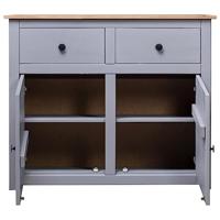 Dressoir Panama Range 93x40x80 cm massief grenenhout grijs - thumbnail