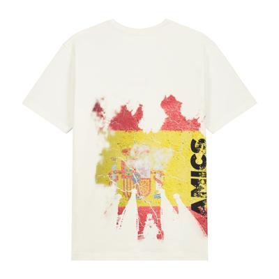 AMICS Spanish Flag T-Shirt Wit - Maat S - Kleur: Wit | Soccerfanshop AMICS Spanish Flag T-Shirt Wit - Maat S - Kleur: Wit | Soccerfanshop