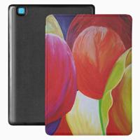 Lunso - Kobo Aura Edition 2 hoes (6 inch) - Vegan Saffiano Leren sleep cover - Tulpen - thumbnail