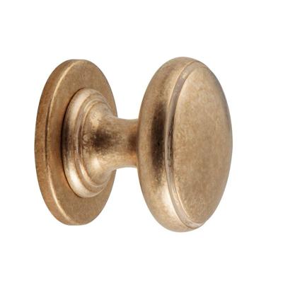 Hardbrass Voordeurknop Pragma - messing getrommeld