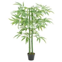 Kunstplant bamboe 384 bladeren 120 cm groen - thumbnail