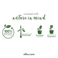 Bloempot Elho Zwart Ø 29 cm Plastic Vierkant Modern - thumbnail