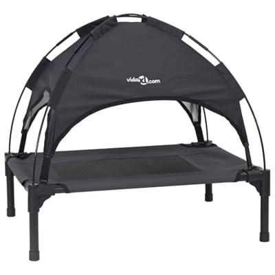 VidaXL Hondenbed zwart 76 x 62 x 70,5 cm staal VidaXL Hondenbed zwart 76 x 62 x 70,5 cm staal