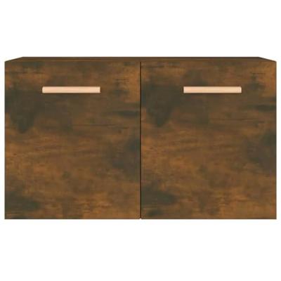 Wandkast 60x36,5x35 cm bewerkt hout gerookt eikenkleurig Wandkast 60x36,5x35 cm bewerkt hout gerookt eikenkleurig