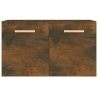 Wandkast 60x36,5x35 cm bewerkt hout gerookt eikenkleurig - thumbnail