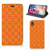 Apple iPhone Xr | Hoesje met Magneet | Batik Oranje - thumbnail