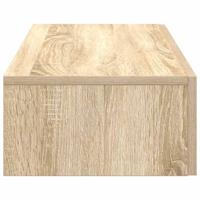Wandschap met lades 80x33x17 cm bewerkt hout sonoma eikenkleur - thumbnail
