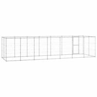 Hondenkennel 16,94 m² gegalvaniseerd staal - thumbnail