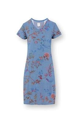 Pip Studio Pip Studio Djoy Short Sleeve Nightdress Bodhi Flower Blue L