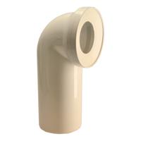 ABU closetaansluiting bocht 90 graden 110 mm pergamon - thumbnail