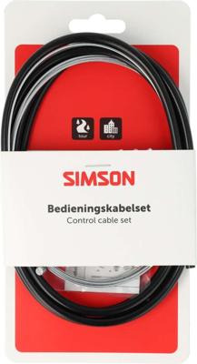 Simson Versnellingskabelset compleet sa - zwart