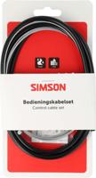 Simson Versnellingskabelset compleet sa - zwart - thumbnail
