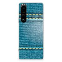 Sony Xperia 1 III | Sillicone Back Cover | Jeans - thumbnail