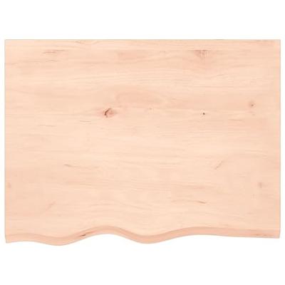 VidaXL Wastafelblad 80x60x(2-4) cm onbehandeld massief hout VidaXL Wastafelblad 80x60x(2-4) cm onbehandeld massief hout