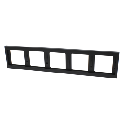 Berker K1 Afdekraam | Inbouw | 5-voudig | Antraciet - 66.022.28