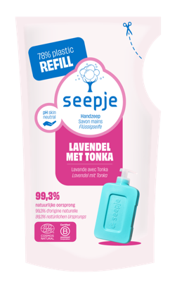 Seepje Handzeep Lavendel Tonka Navulling Seepje Handzeep Lavendel Tonka Navulling