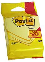 Post-it Notes kubus ft 76 x 76 mm, geel, blok van 450 vel, op blister - thumbnail