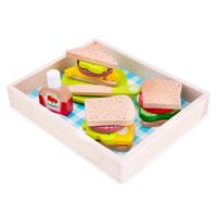 New Classic Toys houten sandwich set - thumbnail
