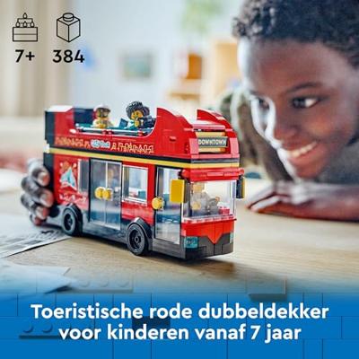 LEGO® CITY 60407 Toeristische rode dubbeldekker - thumbnail